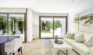 Move-in ready. Elegant and luxurious new contemporary townhouses for sale in Nueva Andalucia, Marbella 16804 