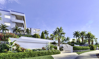 New deluxe frontline golf apartments with outstanding sea and golf views for sale in East Marbella 16763 