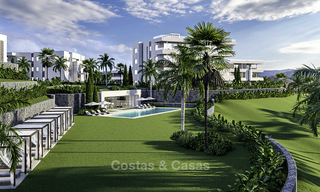New deluxe frontline golf apartments with outstanding sea and golf views for sale in East Marbella 16775 