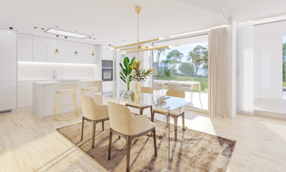 New deluxe frontline golf apartments with outstanding sea and golf views for sale in East Marbella 22194 