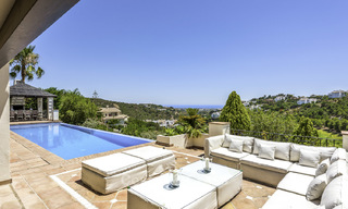 Ravishing modern Mediterranean style villa for sale, frontline golf, Benahavis - Marbella 15406 