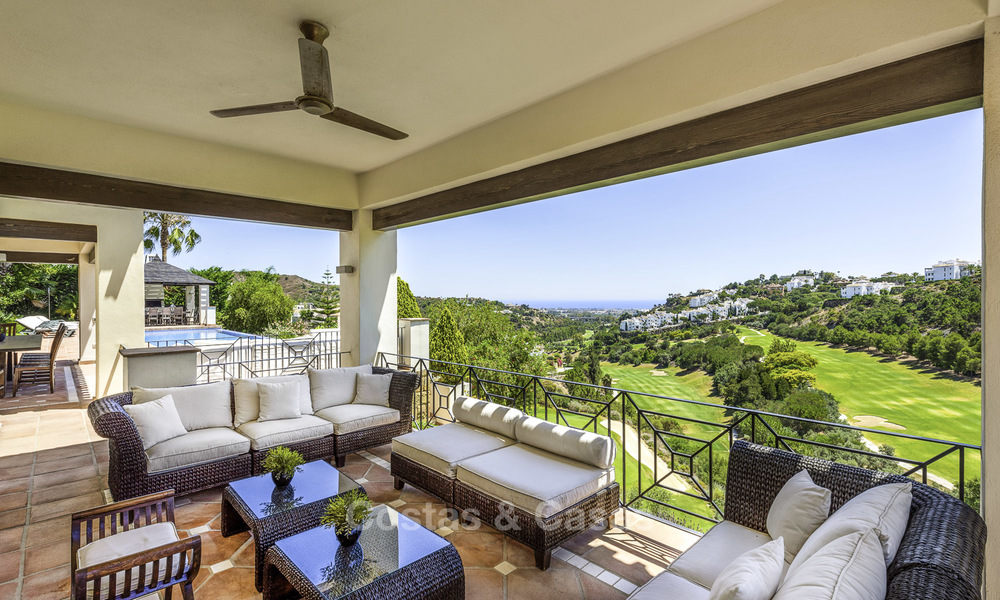 Ravishing modern Mediterranean style villa for sale, frontline golf, Benahavis - Marbella 15407