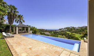 Ravishing modern Mediterranean style villa for sale, frontline golf, Benahavis - Marbella 15411 