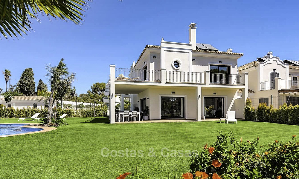 Beach side modern-Mediterranean luxury villa for sale, move-in ready, Guadalmina Baja, Marbella 15496