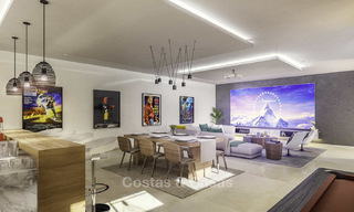 Attractive new modern luxury villas with spectacular sea views for sale, in a golf resort in Estepona 16694 
