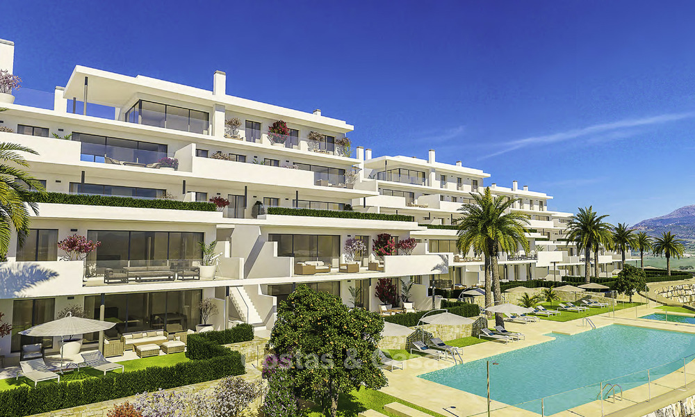 Stylish new contemporary apartments with sea views for sale in one of the best golf resorts around, Casares, Costa del Sol 16708