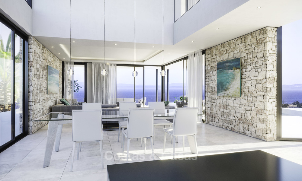 Superb modern-contemporary villa with sea views for sale in a top class golf resort, Mijas, Costa del Sol 16356