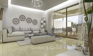 New, move-in ready, modern townhouses for sale on an acclaimed golf resort in Mijas, Costa del Sol. 10% discount! 15651 