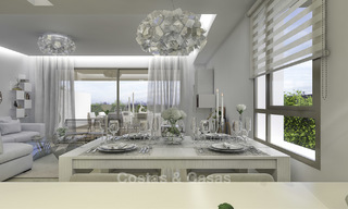 New, move-in ready, modern townhouses for sale on an acclaimed golf resort in Mijas, Costa del Sol. 10% discount! 15652 