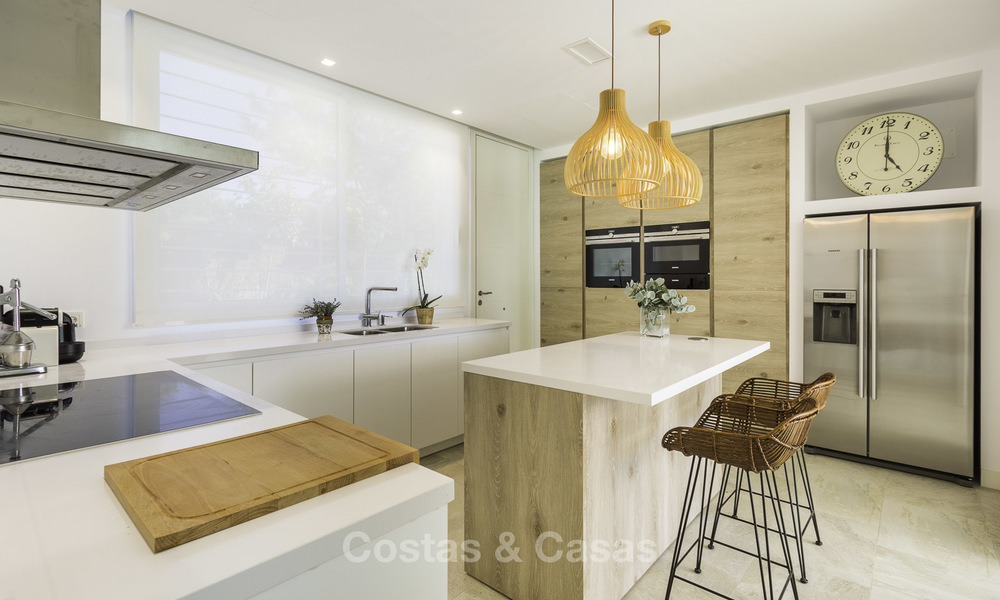 Newly built beach side luxury villa in contemporary style for sale, move-in ready, Marbella - Estepona 16591