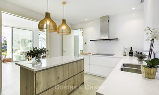 Newly built beach side luxury villa in contemporary style for sale, move-in ready, Marbella - Estepona 16592 