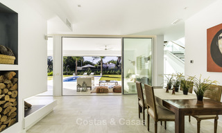 Newly built beach side luxury villa in contemporary style for sale, move-in ready, Marbella - Estepona 16593 