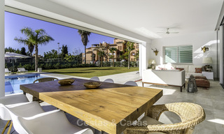 Newly built beach side luxury villa in contemporary style for sale, move-in ready, Marbella - Estepona 16601 