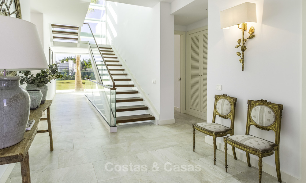 Newly built beach side luxury villa in contemporary style for sale, move-in ready, Marbella - Estepona 16605