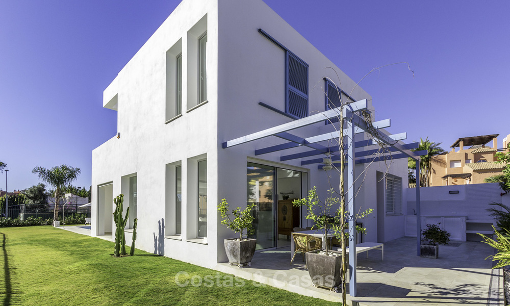 Newly built beach side luxury villa in contemporary style for sale, move-in ready, Marbella - Estepona 16632