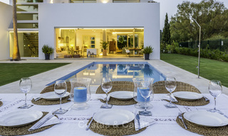 Newly built beach side luxury villa in contemporary style for sale, move-in ready, Marbella - Estepona 16639 