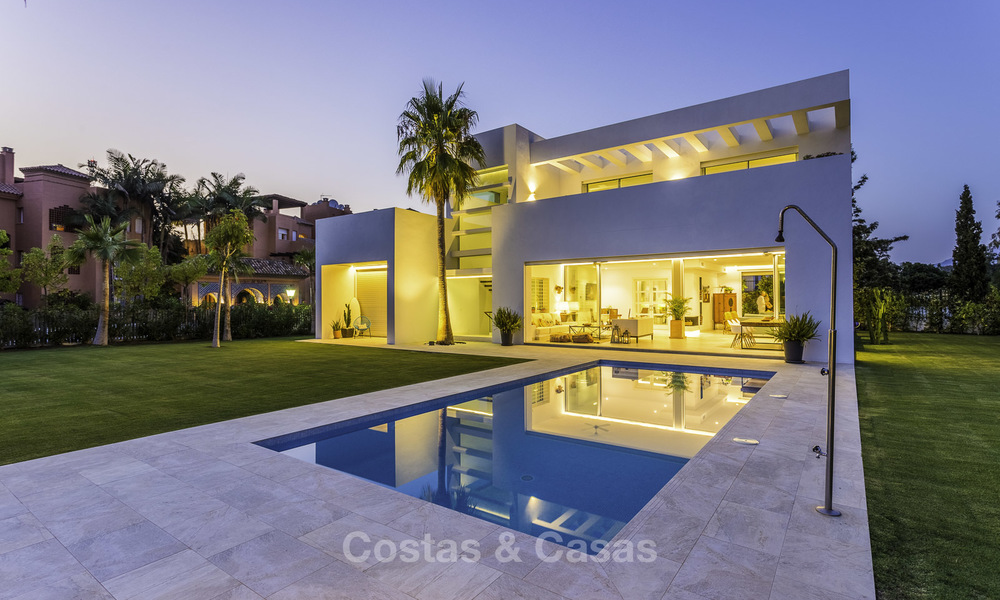 Newly built beach side luxury villa in contemporary style for sale, move-in ready, Marbella - Estepona 16647