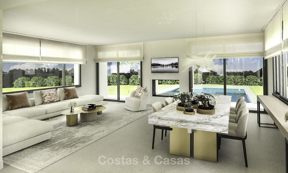 Stylish new modern beach side villa for sale, walking distance to the beach, Puerto Banus, Marbella. LAST VILLA. 15895
