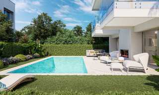 Stylish new modern beach side villa for sale, walking distance to the beach, Puerto Banus, Marbella. LAST VILLA. 36565 