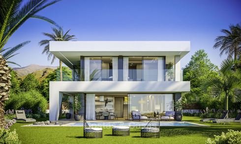 Stylish new contemporary villa for sale on the New Golden Mile between Estepona and Marbella 15943