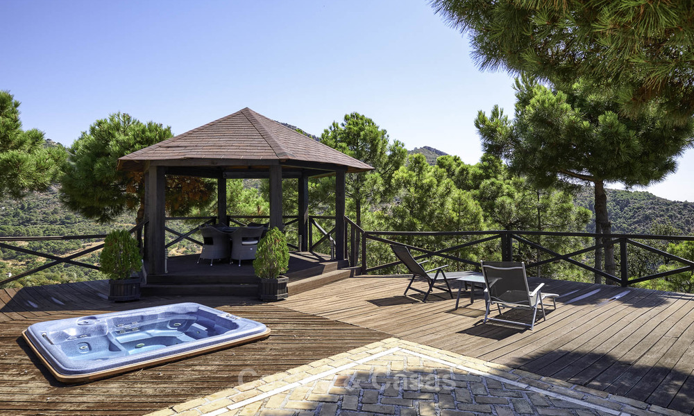 Charming rustic-modern luxury villa for sale with fantastic views in a gorgeous country estate, Benahavis - Marbella 16131