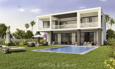 Beautiful new modern luxury villas in a privileged beach side location for sale, Puerto Banus, Marbella 16201