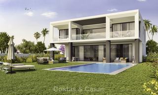 Beautiful new modern luxury villas in a privileged beach side location for sale, Puerto Banus, Marbella 16201 