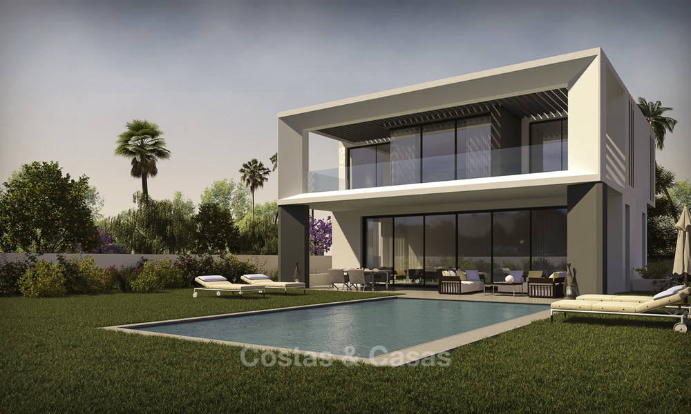 Beautiful new modern luxury villas in a privileged beach side location for sale, Puerto Banus, Marbella 16204