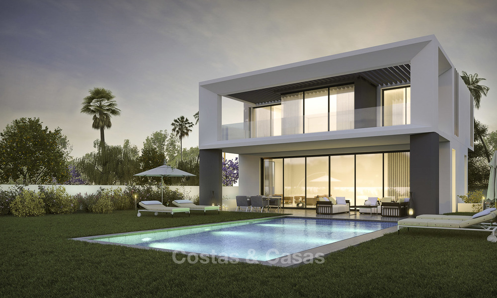 Beautiful new modern luxury villas in a privileged beach side location for sale, Puerto Banus, Marbella 16205