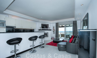 Hip, fully furnished and modernized penthouse apartment for sale, first line in the marina of Puerto Banus, Marbella 28241 