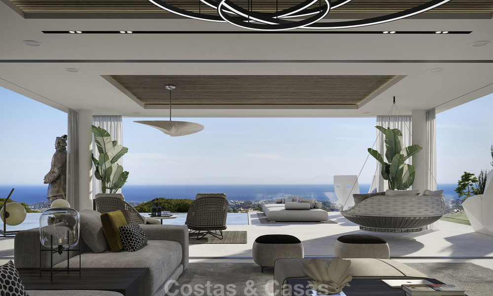 Exceptional avant-gardist luxury villa with breath taking sea views for sale, Benahavis - Marbella 16373