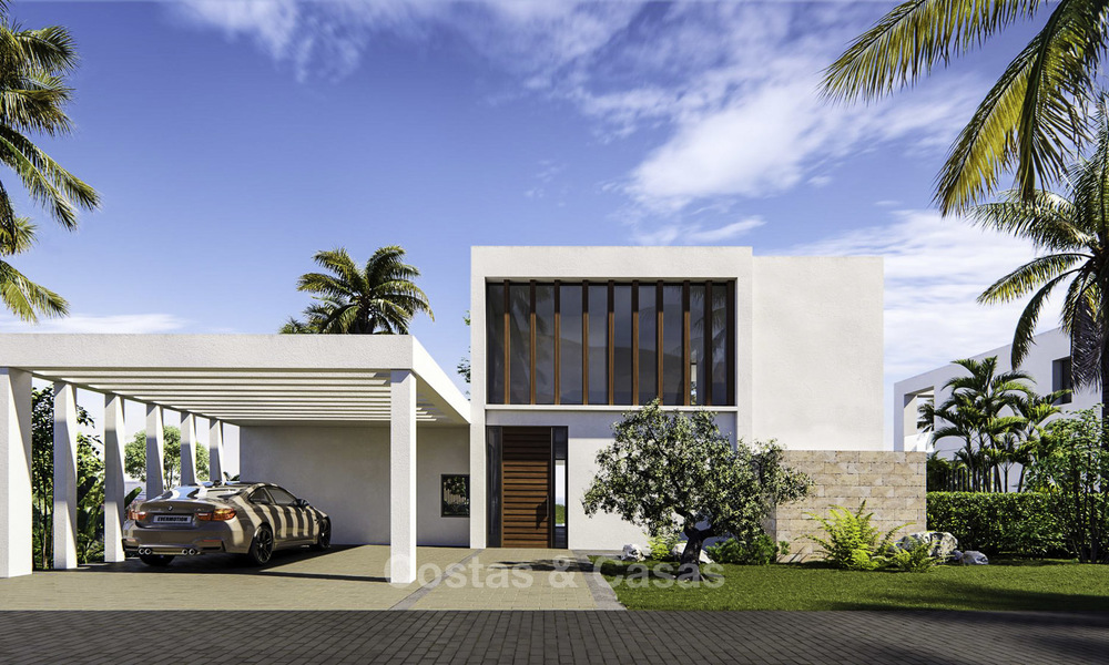 New exclusive contemporary luxury villas for sale on a prime golf course, with sea and golf views, East Marbella 16426