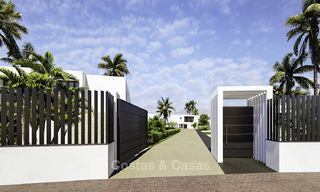 New exclusive contemporary luxury villas for sale on a prime golf course, with sea and golf views, East Marbella 16427 