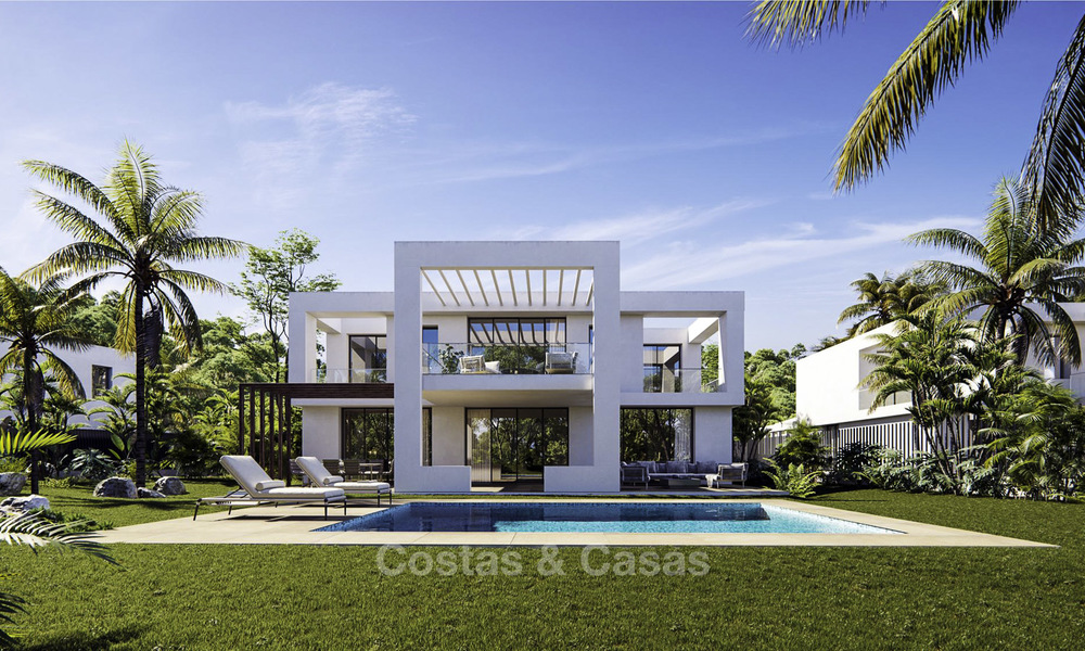 New exclusive contemporary luxury villas for sale on a prime golf course, with sea and golf views, East Marbella 16428