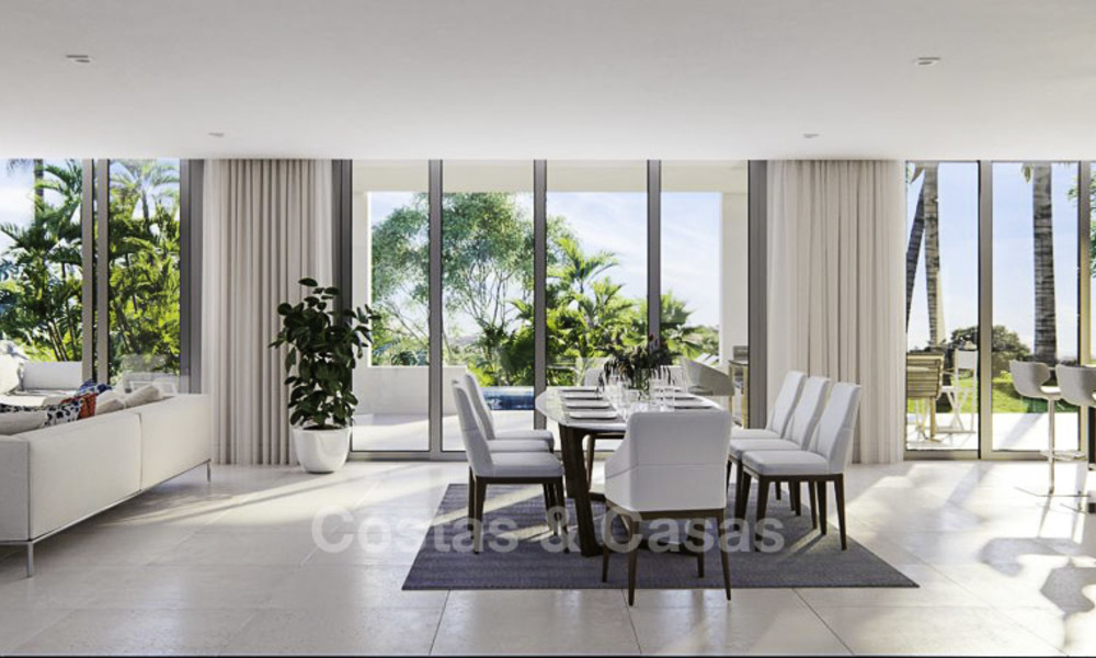 New exclusive contemporary luxury villas for sale on a prime golf course, with sea and golf views, East Marbella 16429