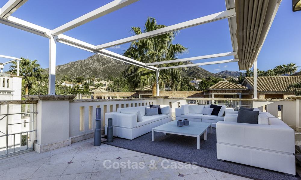 Stunning luxury corner townhouse with breath-taking sea and mountain views for sale, in Sierra Blanca, Golden Mile, Marbella 16500