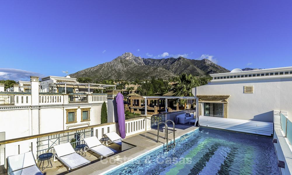 Stunning luxury corner townhouse with breath-taking sea and mountain views for sale, in Sierra Blanca, Golden Mile, Marbella 16501