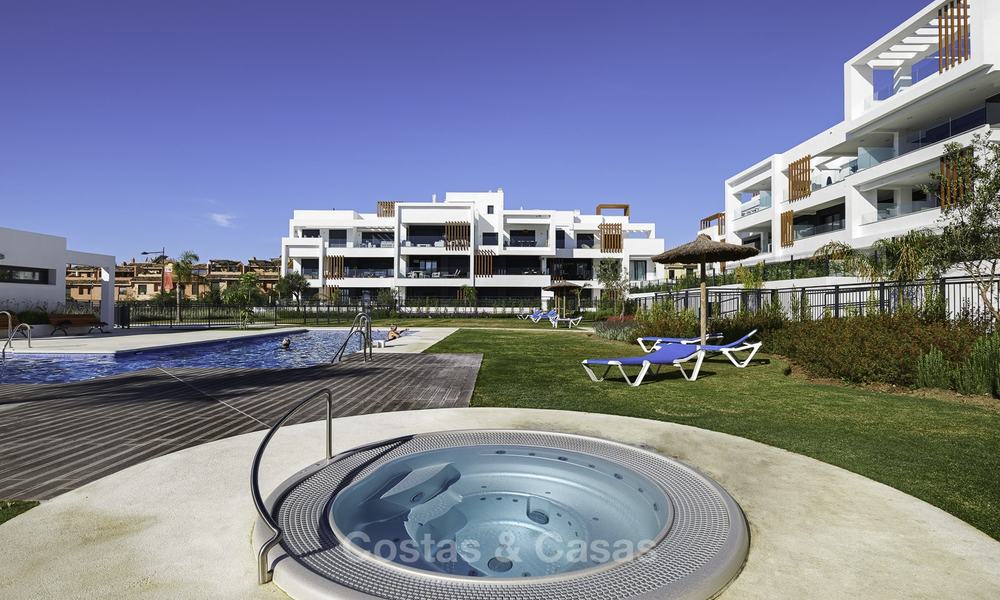 Brand new, move-in ready, modern garden apartment for sale, walking distance to the beach and amenities, between Marbella en Estepona 16967