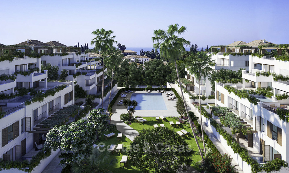 New modern luxury apartments and penthouses for sale on the Golden Mile in Marbella. Completed. 17216