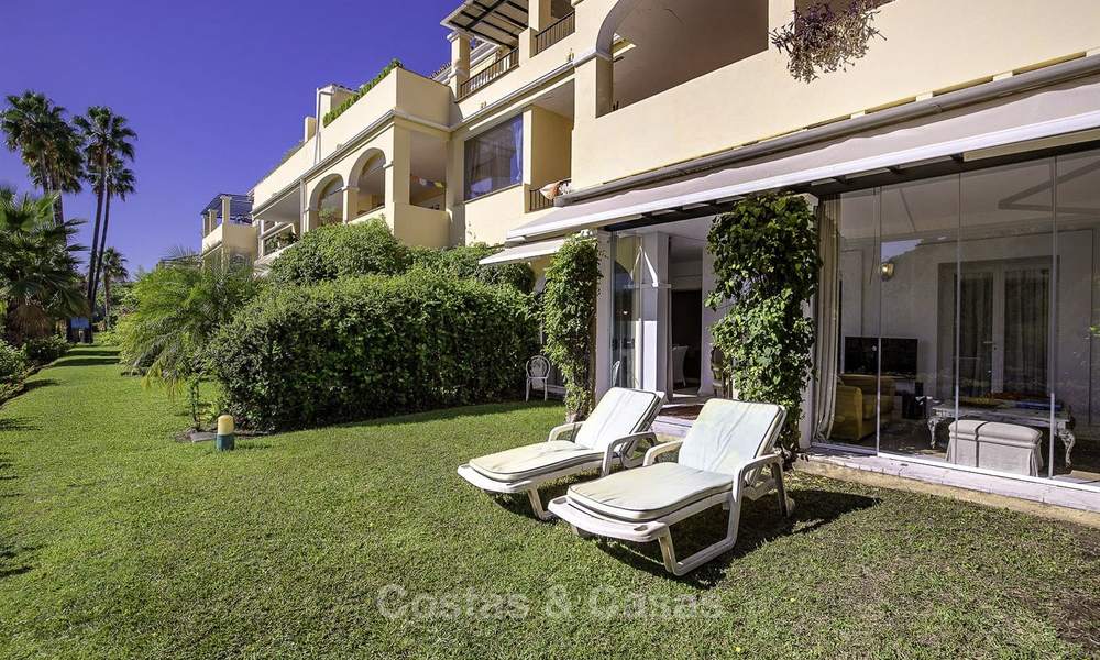 Cosy garden apartment for sale adjacent to a prestigious golf resort in Benahavis - Marbella 17076