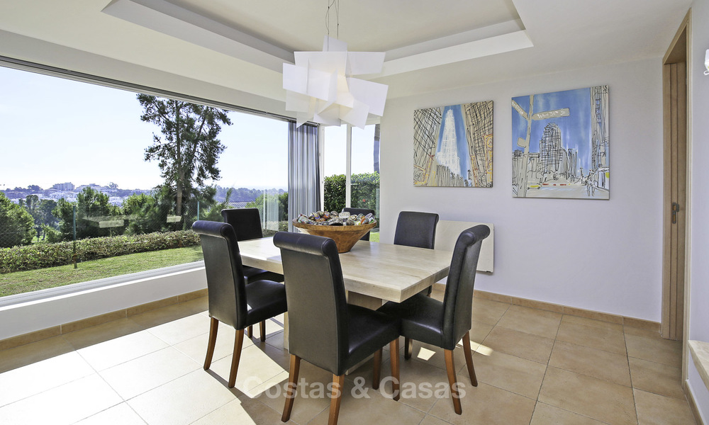 Contemporary villa, with magnificent sea views for sale, frontline golf position in Benahavis - Marbella 17277