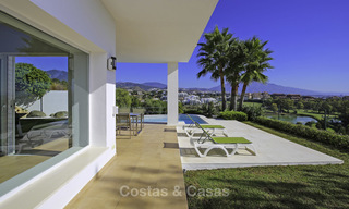 Contemporary villa, with magnificent sea views for sale, frontline golf position in Benahavis - Marbella 17294 