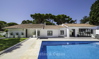 Attractive renovated Mediterranean luxury villa for sale, close to golf, amenities and beach in East Marbella 17330 