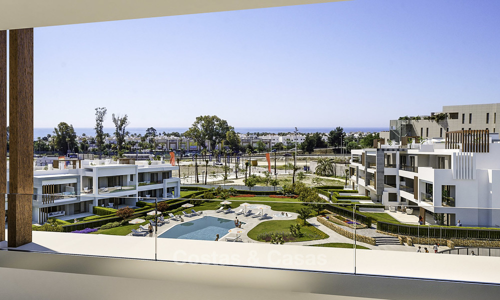 Attractive new modern apartments for sale, walking distance to beach and amenities, between Marbella and Estepona 17369