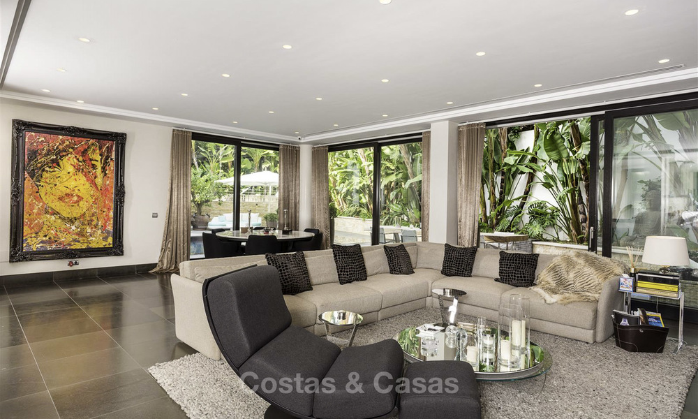 Stunning and unique contemporary luxury villa for sale, in an exclusive beachside urbanisation in East Marbella 17379