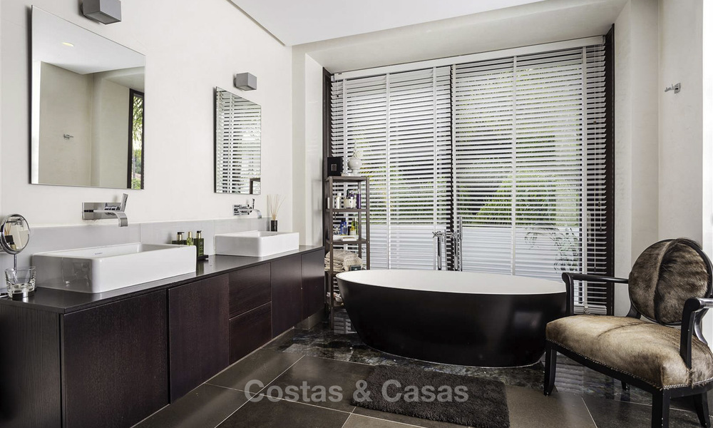 Stunning and unique contemporary luxury villa for sale, in an exclusive beachside urbanisation in East Marbella 17386