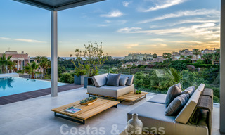 New contemporary designer villa for sale, ready to move into, with sea, golf and mountain views, East Marbella 26774 