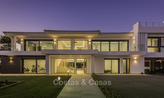 New built modern villa for sale, ready to move into and walking distance to the beach, at the edge of Marbella - Estepona 17681 