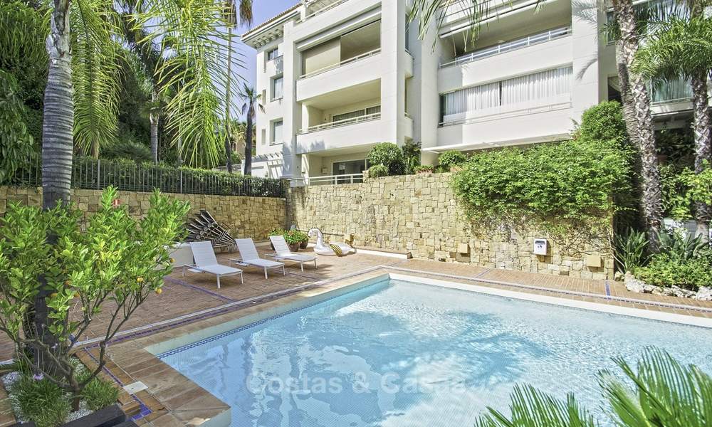 Luxury garden apartment with private pool and garden for sale in a posh complex on the Golden Mile of Marbella 17699