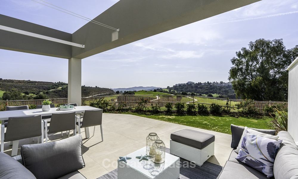 Spacious new built contemporary townhouses for sale, in a championship golf resort in Mijas 17801